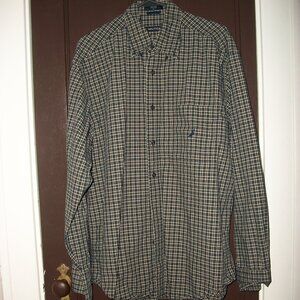 NAUTICA Long Sleeve Men's Shirt Size LARGE